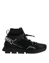 Dolce & Gabbana Black Sorrento Logo Men Sneakers Socks Shoes -   -  Dolce & Gabbana.